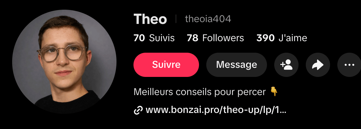 Capture d'un compte au départ